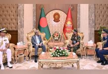 বঙ্গভবনে রাষ্ট্রপতির সঙ্গে তিন বাহিনী প্রধানের সৌজন্য সাক্ষাৎ